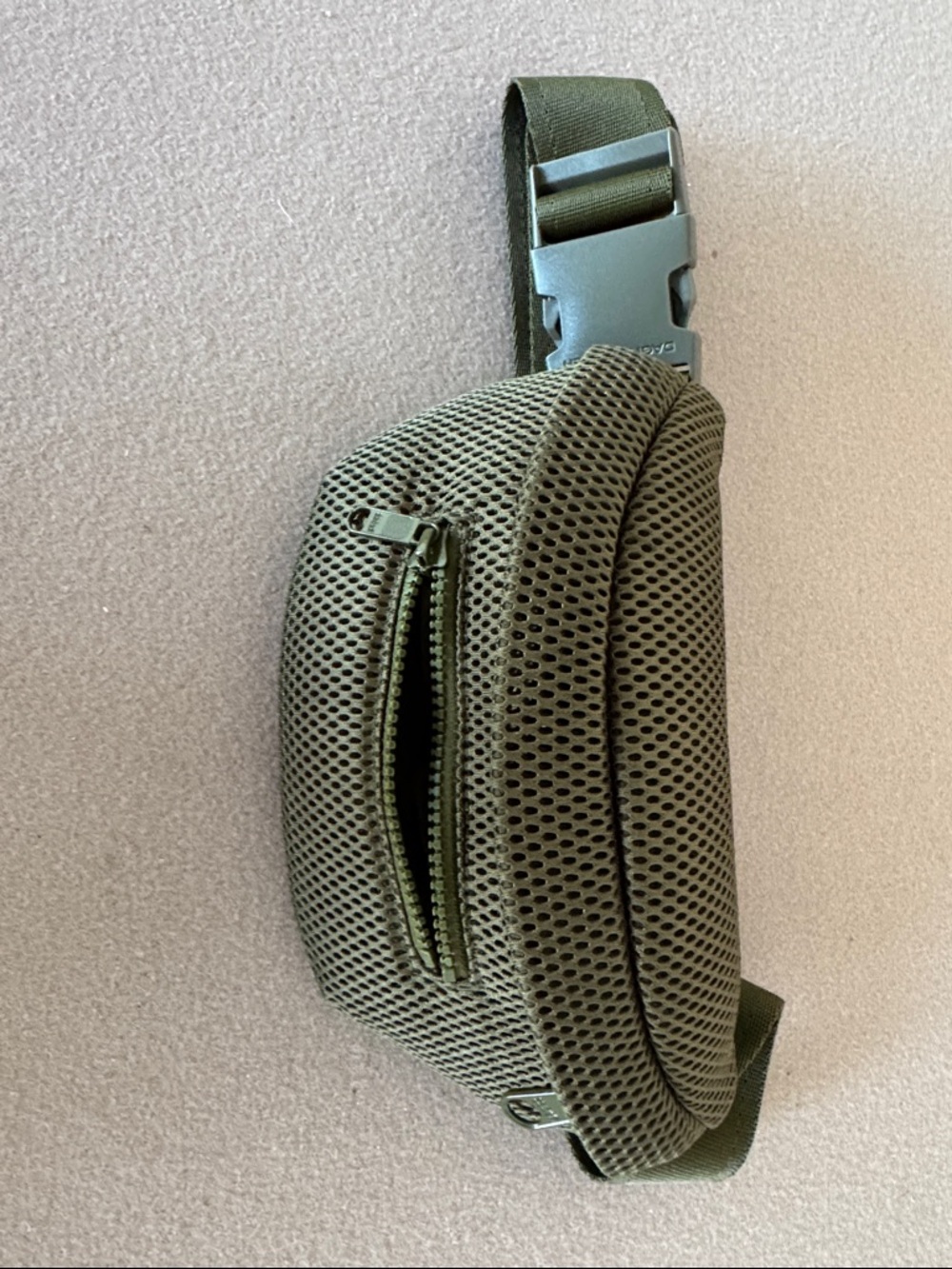 Dagne Dover Dark Moss Mesh Crossbody Belt Bag - Picture 4 of 10